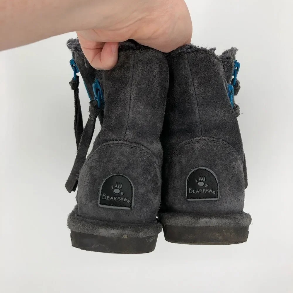 BearPaw gray suede